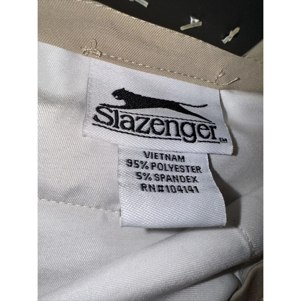Slazenger Golf Core Pant Khaki Beige Stretch Moisture Wicking Men's 36 X 30 NWT
